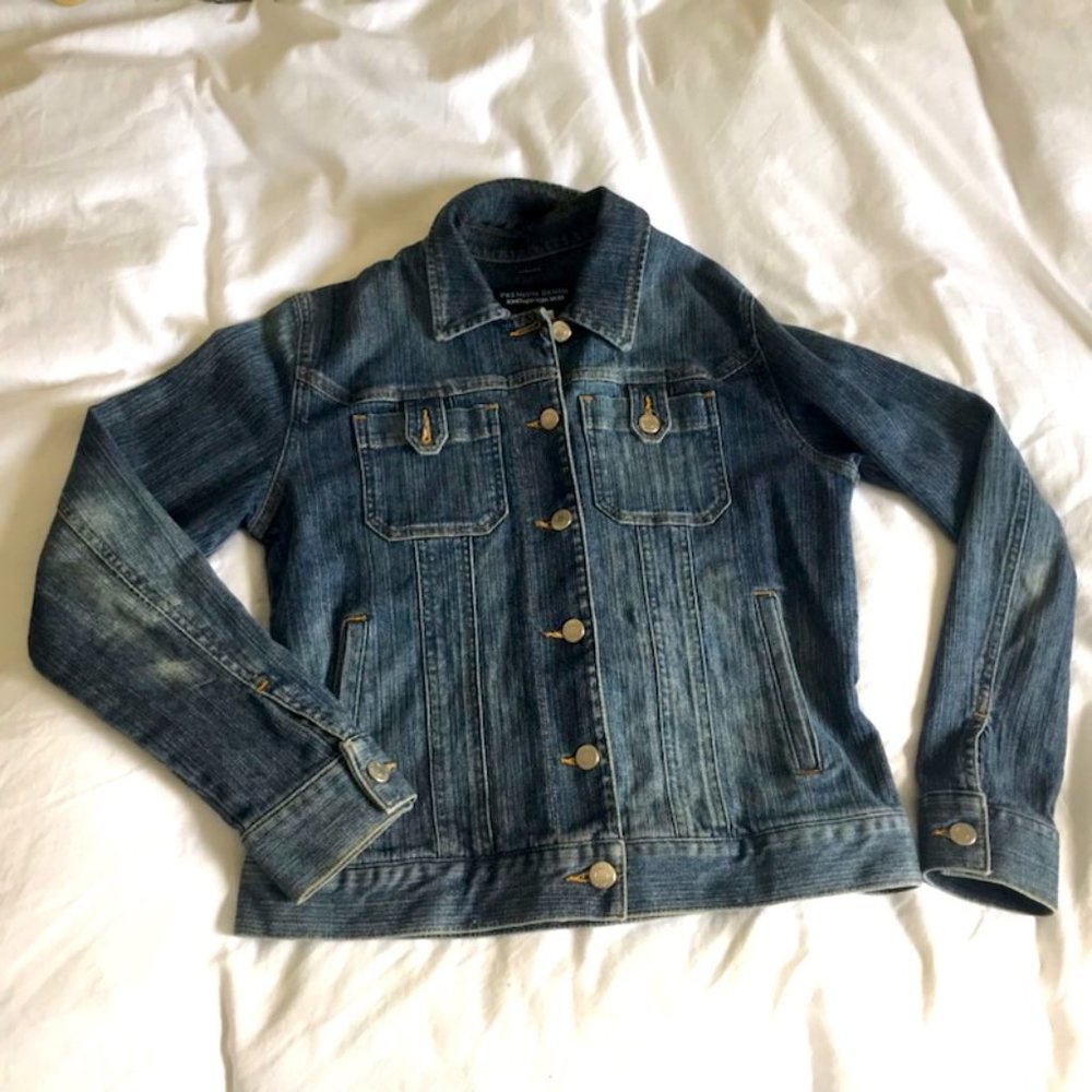 Jones NY Sport Stretch Denim Jacket Small - Picture 2 of 4